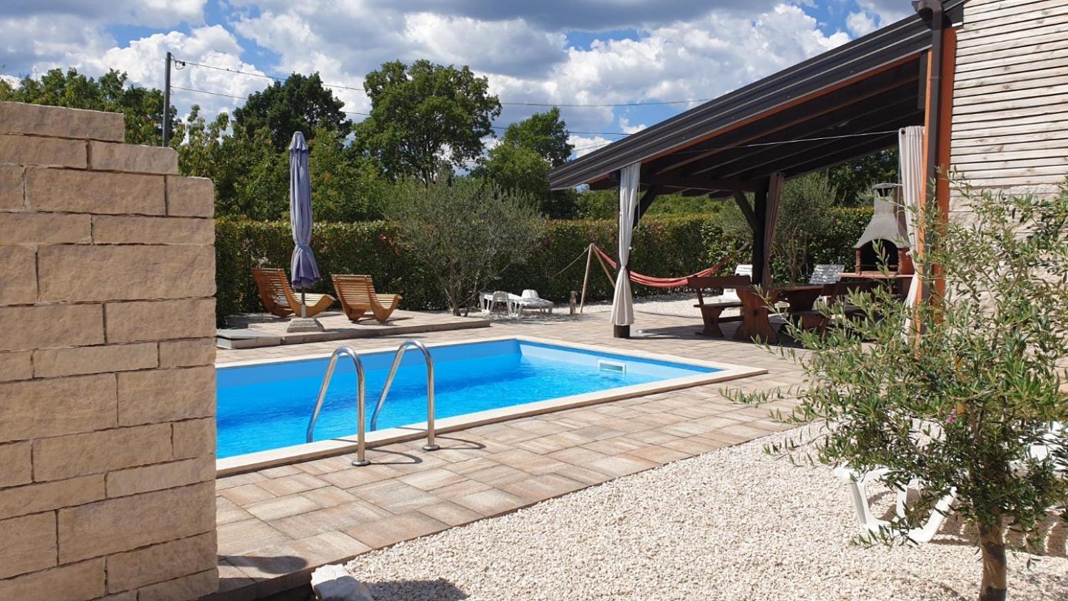 Villa Kras Rabac Labin Ripenda Pool Ripenda Kras Экстерьер фото